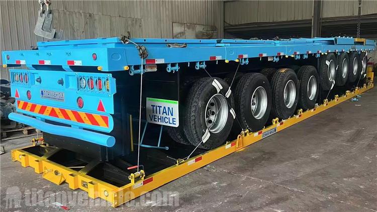 4 Axle 80 Ton Fence Cargo Trailer for Sale in Tanzania