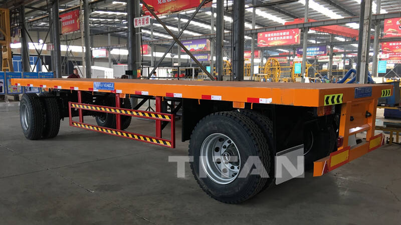 Flatbed Drawbar Pulling Trailer