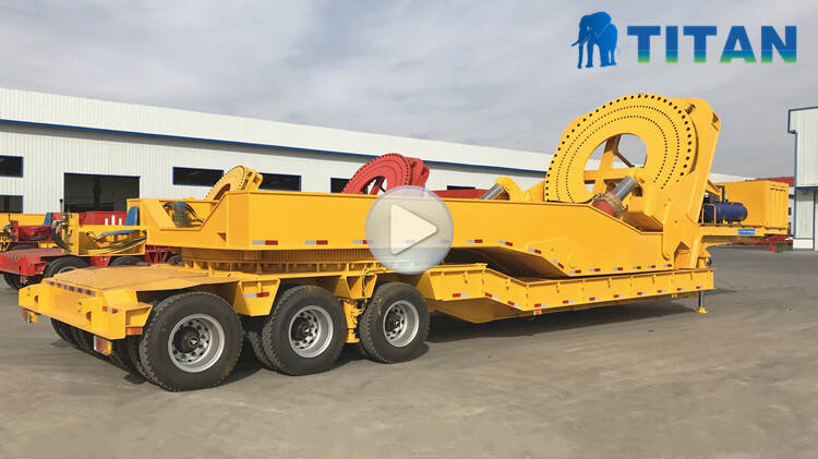 Wind Turbine Blade Transportation Trailer details display video