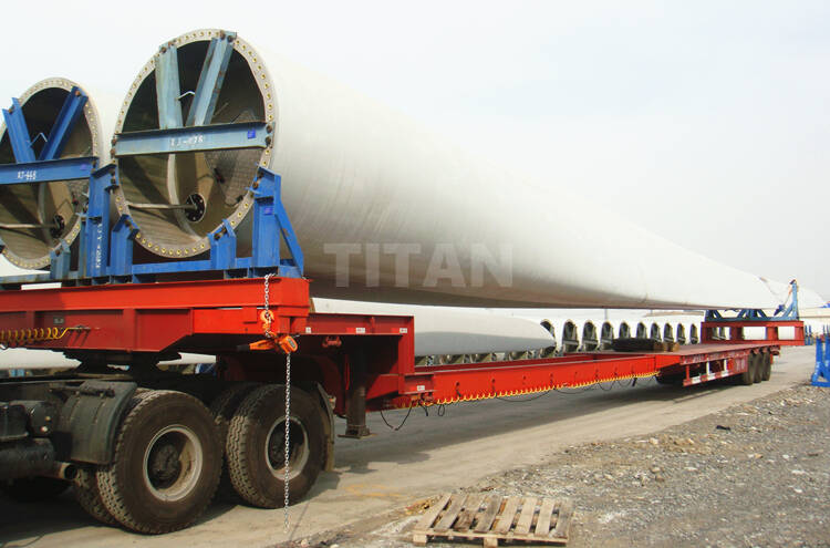 Extendable Windmill Blade Transport Trailer