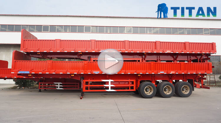 3 axles side wall trailer